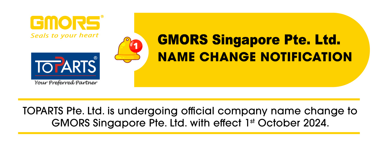 TOPARTS Pte. Ltd. is undergoing official company name change to GMORS Singapore Pte. Ltd. with effect 1st October 2024.
